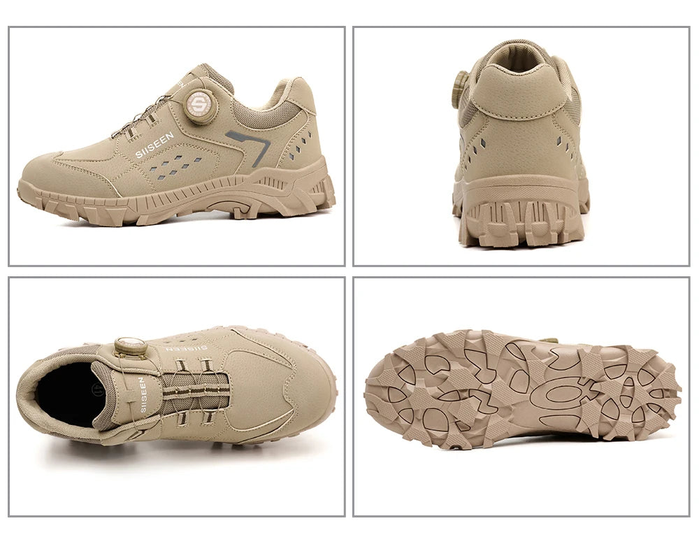 Men’s Steel Toe Safety Shoes – Lightweight, Breathable & Puncture-Resistant Work Footwear
