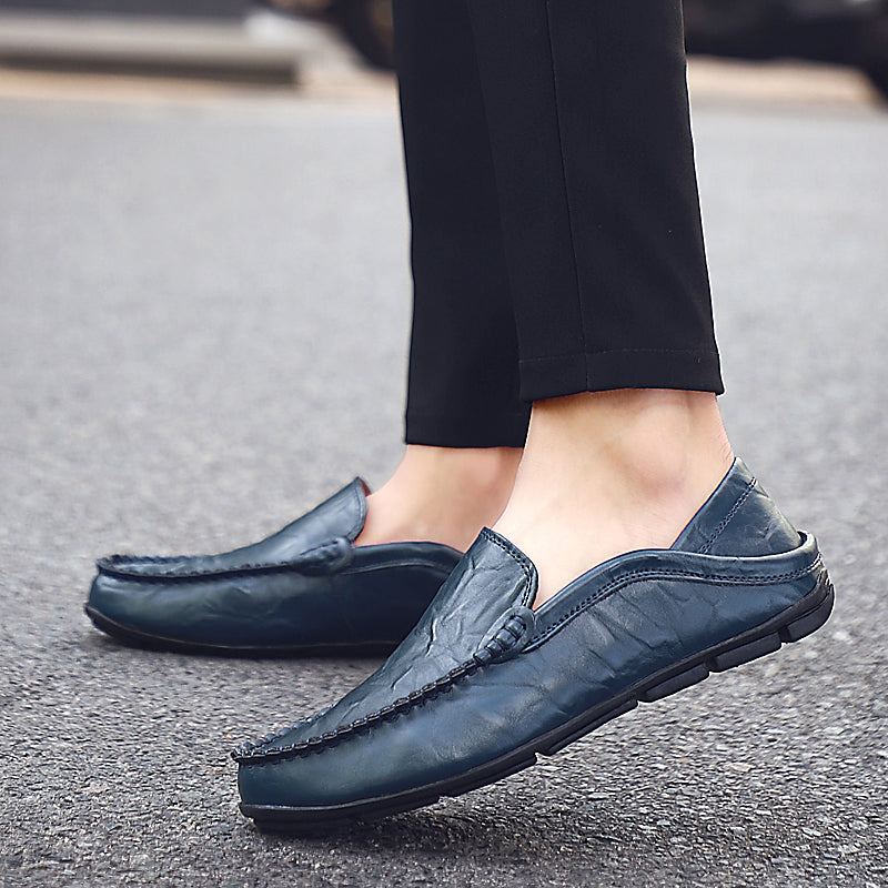 Effortless Summer Luxury – Breathable Leather Driving Loafers