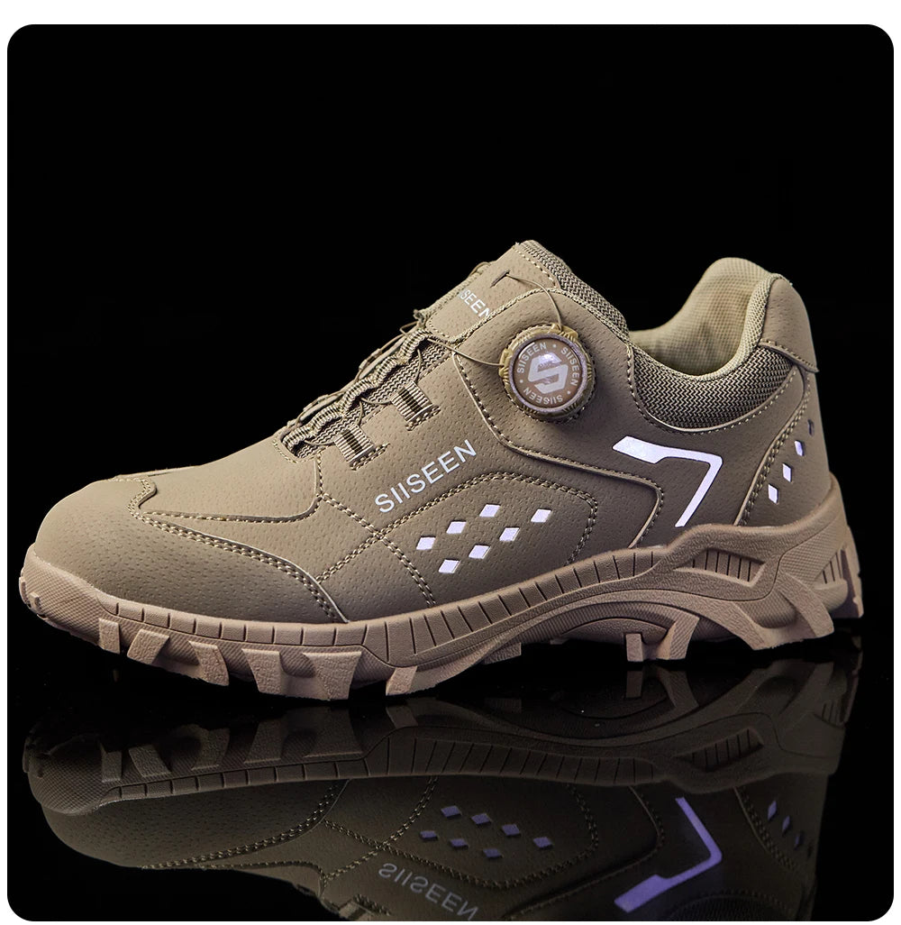 Men’s Steel Toe Safety Shoes – Lightweight, Breathable & Puncture-Resistant Work Footwear