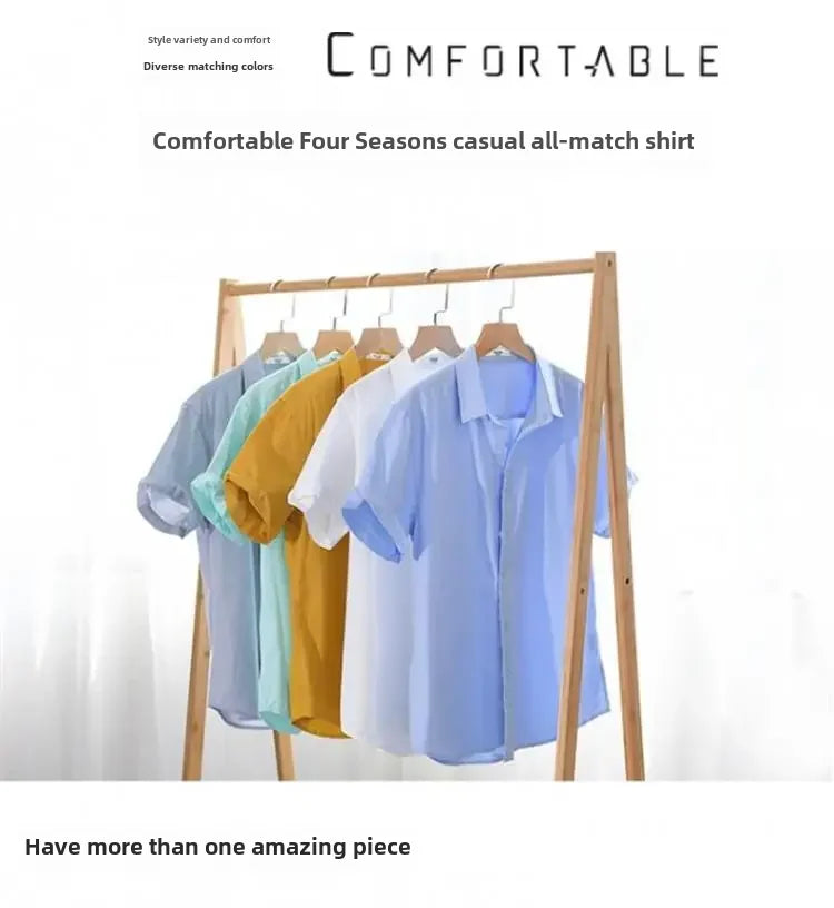 Relaxed Japanese Style Linen Shirt – Breezy Summer Comfort with Artistic Charm