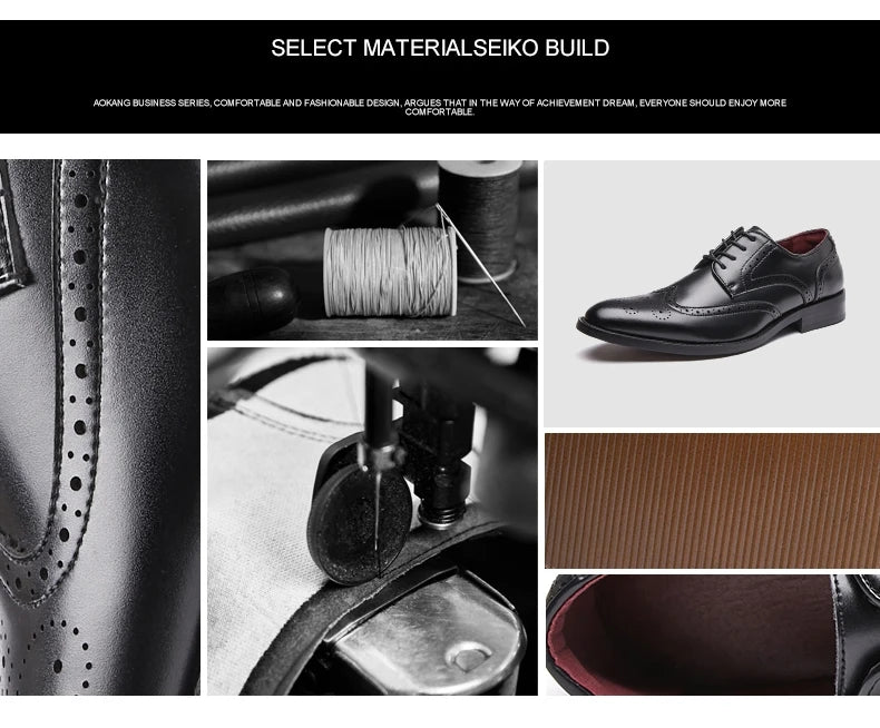 High Quality Height Increase Oxford Dress Shoes Men Genuine Cow Leather Suit Shoes Lift Brogues Wedding Formal Elevator Shoes