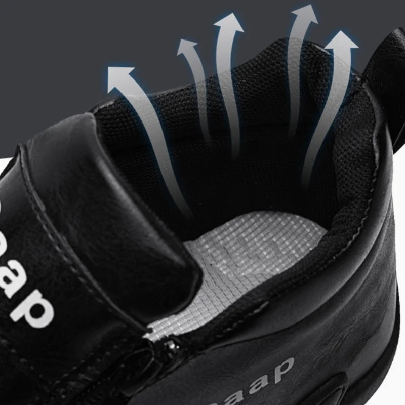 Luxury Men's Casual Shoes Designer Leather Shoes Soft Soles Comfort Sneakers Outdoor Lightweight Flats Anti Slip Walking Shoes