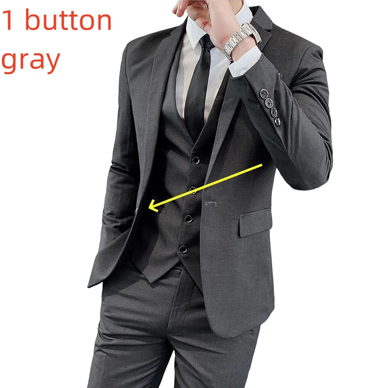 Classic 3-Piece Suit – Timeless Gentleman’s Style for Business, Weddings & Special Occasions