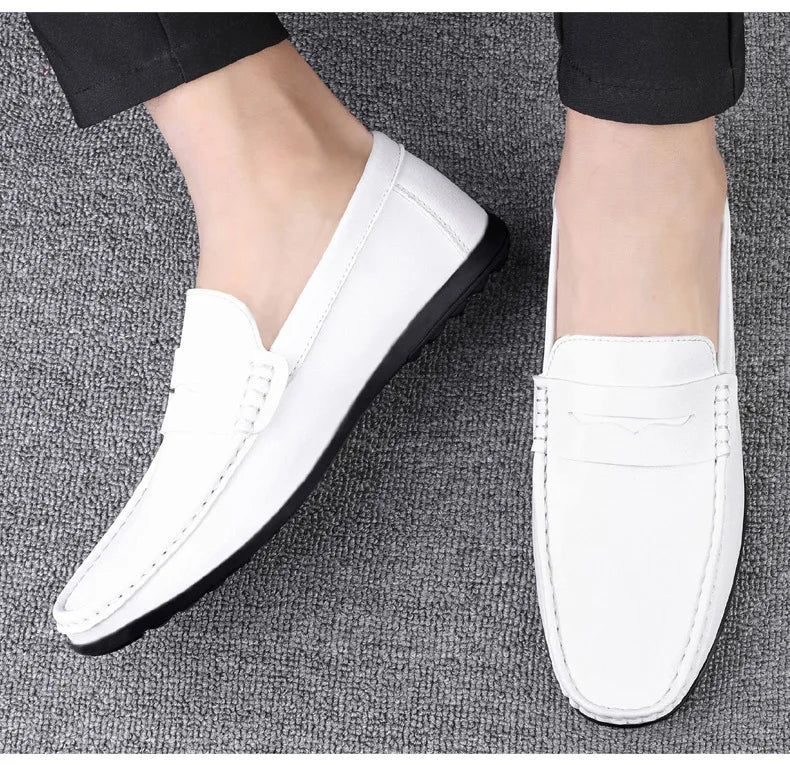 Men’s Shoes – New Casual Driving Style Loafers, Fashion Outdoor Slip-On Lazy Flats