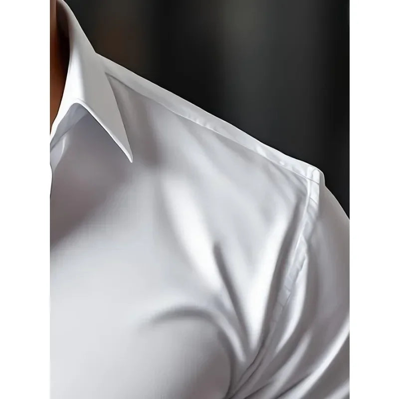 Timeless Men’s Smart Casual Shirt – Stretch Comfort for Work or Everyday Style