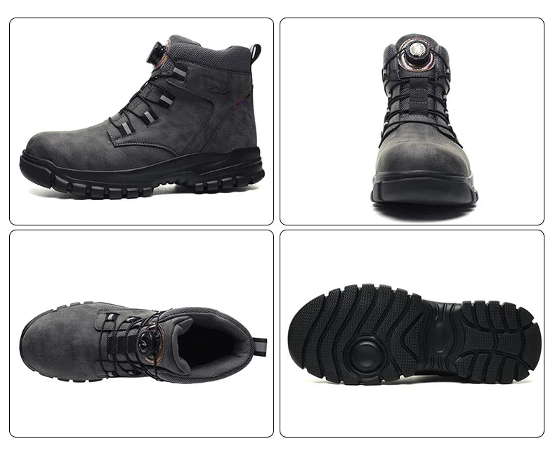 Rugged Safety Boots – Waterproof Steel Toe Protection for Work & Outdoor Riding