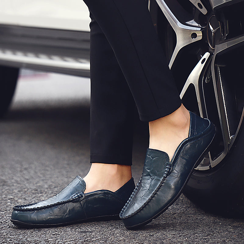 Effortless Summer Luxury – Breathable Leather Driving Loafers