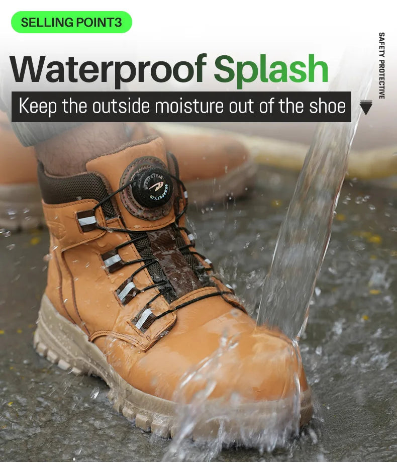 Rugged Safety Boots – Waterproof Steel Toe Protection for Work & Outdoor Riding