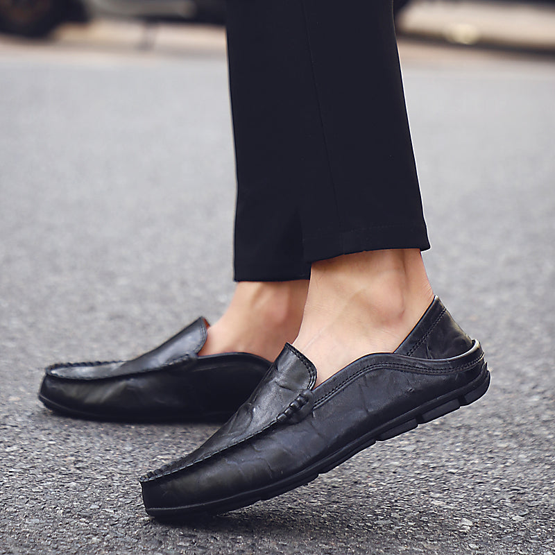 Effortless Summer Luxury – Breathable Leather Driving Loafers