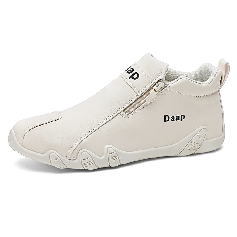 Luxury Men's Casual Shoes Designer Leather Shoes Soft Soles Comfort Sneakers Outdoor Lightweight Flats Anti Slip Walking Shoes