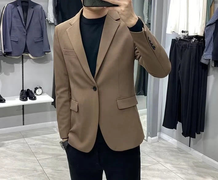 Men’s Business Blazer – Classic Black Suit Jacket in Regular & Plus Sizes