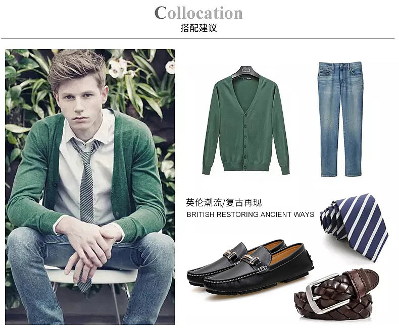Handcrafted Leather Loafers – Effortless Comfort with Korean-Inspired Style
