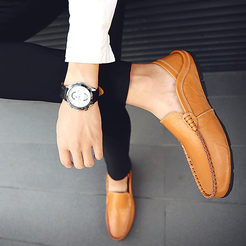 Effortless Summer Luxury – Breathable Leather Driving Loafers