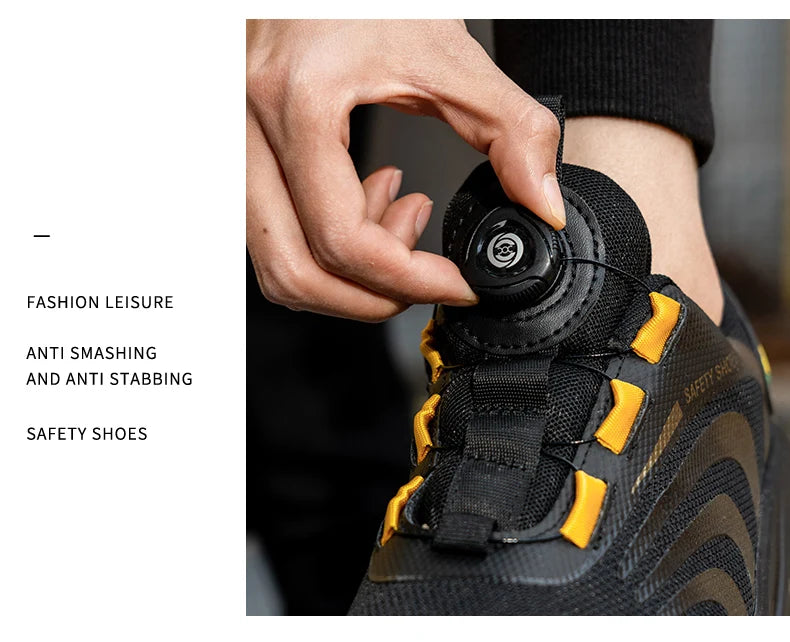 Men’s Waterproof Safety Boots – Indestructible Steel Toe Work Footwear with Anti-Smash & Stab Resistance