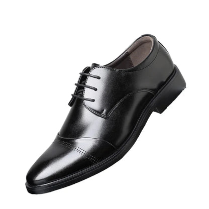 Men’s Formal Leather Shoes – Classic Business Dress Shoes in Large Sizes