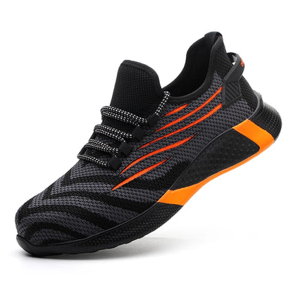 Men’s Safety Work Shoes – Anti-Puncture Indestructible Sneakers, Lightweight Protective Boots
