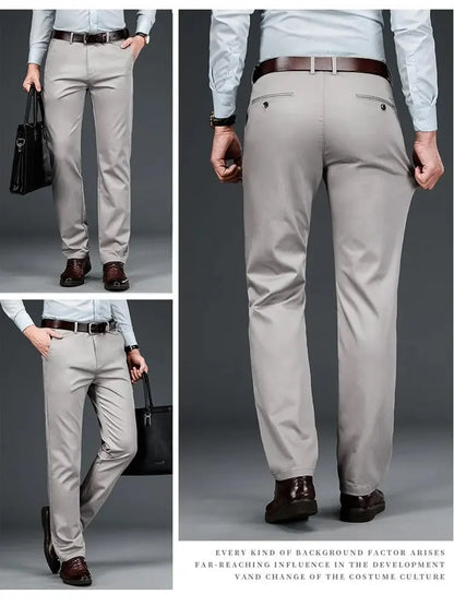 Lightweight Ice Silk Suit Pants – Cool Comfort with a Sharp Business Look