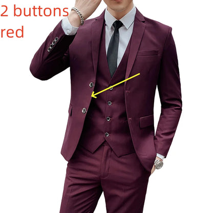 Classic 3-Piece Suit – Timeless Gentleman’s Style for Business, Weddings & Special Occasions