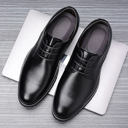 Men’s Formal Leather Dress Shoes – Italian Luxury Lace-Up with Breathable Non-Slip Sole