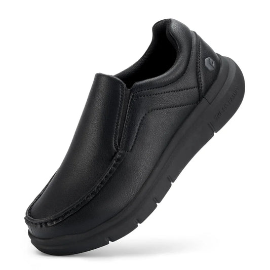 Everyday Comfort Slip-Ons – Wide Leather Shoes Designed for Support & Ease