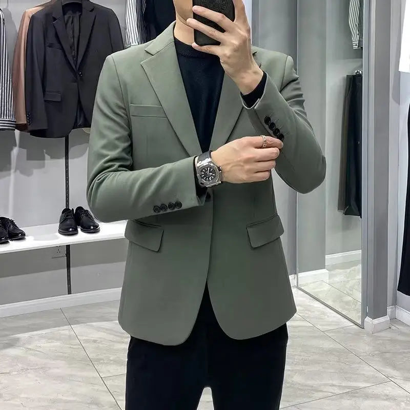 Men’s Business Blazer – Classic Black Suit Jacket in Regular & Plus Sizes