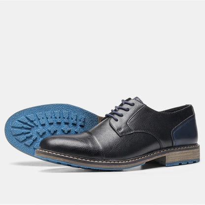 Retro Men's Derby Shoes 2024 New Men Casual shoes Fashion Men Leather Shoes #AL6604