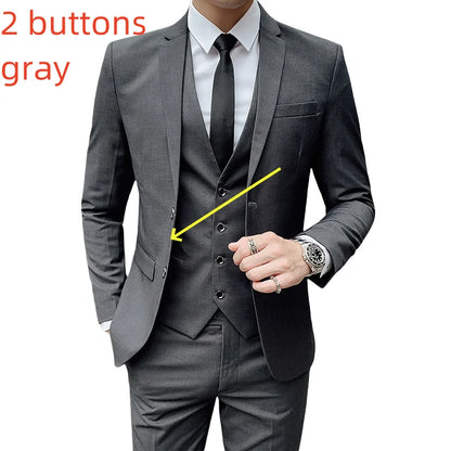 Classic 3-Piece Suit – Timeless Gentleman’s Style for Business, Weddings & Special Occasions