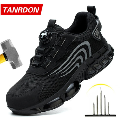 Modern Work Sneakers – Stylish Safety Shoes with Rotary Button Fit & Full Protection