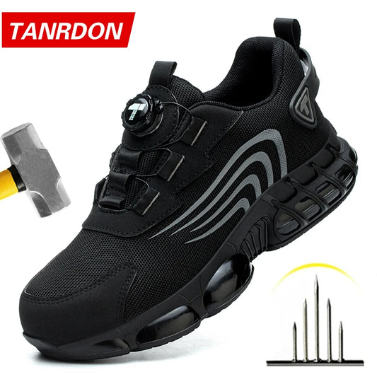 Modern Work Sneakers – Stylish Safety Shoes with Rotary Button Fit & Full Protection