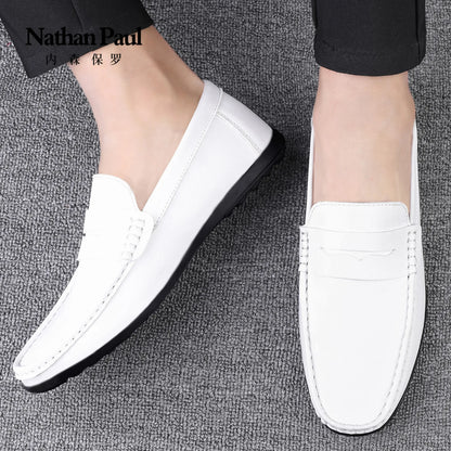 Men’s Shoes – New Casual Driving Style Loafers, Fashion Outdoor Slip-On Lazy Flats
