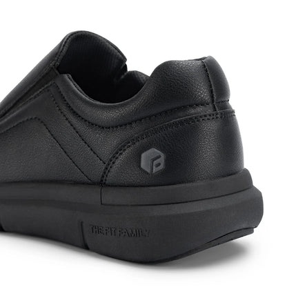 Everyday Comfort Slip-Ons – Wide Leather Shoes Designed for Support & Ease