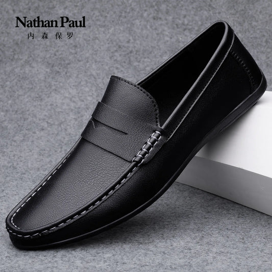 Men’s Shoes – New Casual Driving Style Loafers, Fashion Outdoor Slip-On Lazy Flats