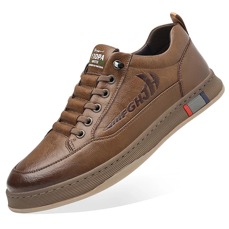 Trendy Men's Casual Shoes Simple Men's Retro Genuine Leather Shoes Elegant Formal  Commuter Work Shoes Free Delivery Loafers