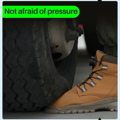 Rugged Safety Boots – Waterproof Steel Toe Protection for Work & Outdoor Riding