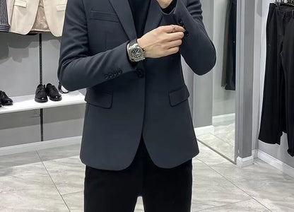 Men’s Business Blazer – Classic Black Suit Jacket in Regular & Plus Sizes