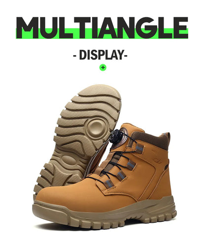 Rugged Safety Boots – Waterproof Steel Toe Protection for Work & Outdoor Riding