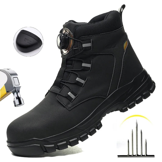 Rugged Safety Boots – Waterproof Steel Toe Protection for Work & Outdoor Riding