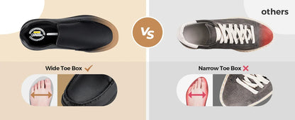 Everyday Comfort Slip-Ons – Wide Leather Shoes Designed for Support & Ease
