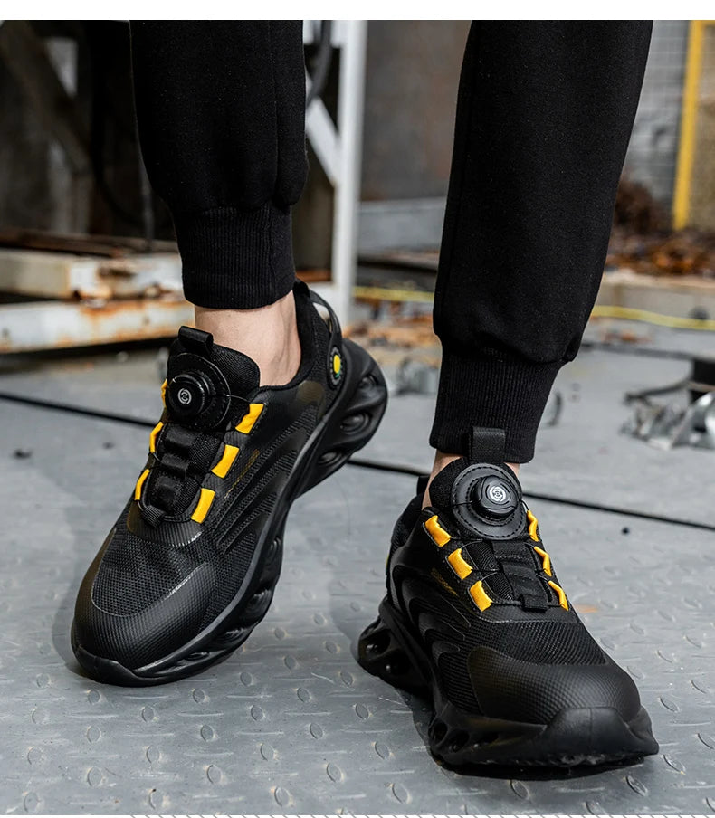 Men’s Waterproof Safety Boots – Indestructible Steel Toe Work Footwear with Anti-Smash & Stab Resistance