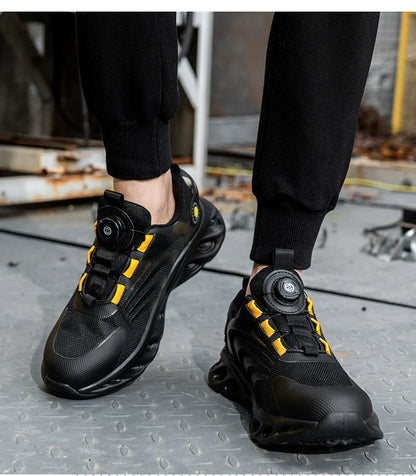 Men’s Waterproof Safety Boots – Indestructible Steel Toe Work Footwear with Anti-Smash & Stab Resistance