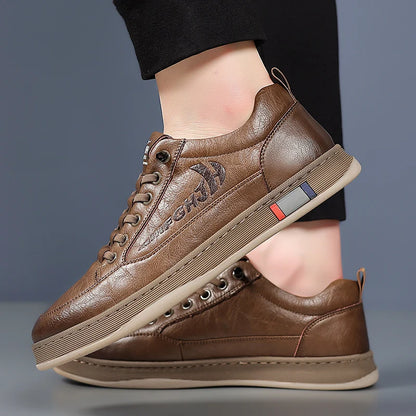 Trendy Men's Casual Shoes Simple Men's Retro Genuine Leather Shoes Elegant Formal  Commuter Work Shoes Free Delivery Loafers