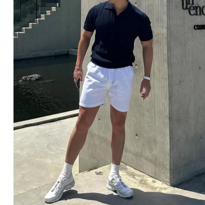 Breezy White Knit Tee – Stylish Hollow Design for Cool Summer Comfort