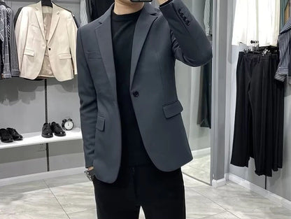 Men’s Business Blazer – Classic Black Suit Jacket in Regular & Plus Sizes