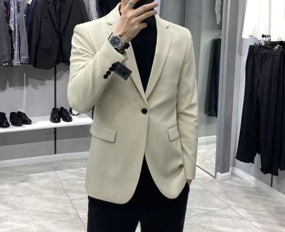Men’s Business Blazer – Classic Black Suit Jacket in Regular & Plus Sizes