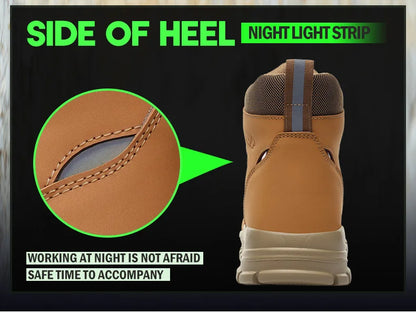 Rugged Safety Boots – Waterproof Steel Toe Protection for Work & Outdoor Riding