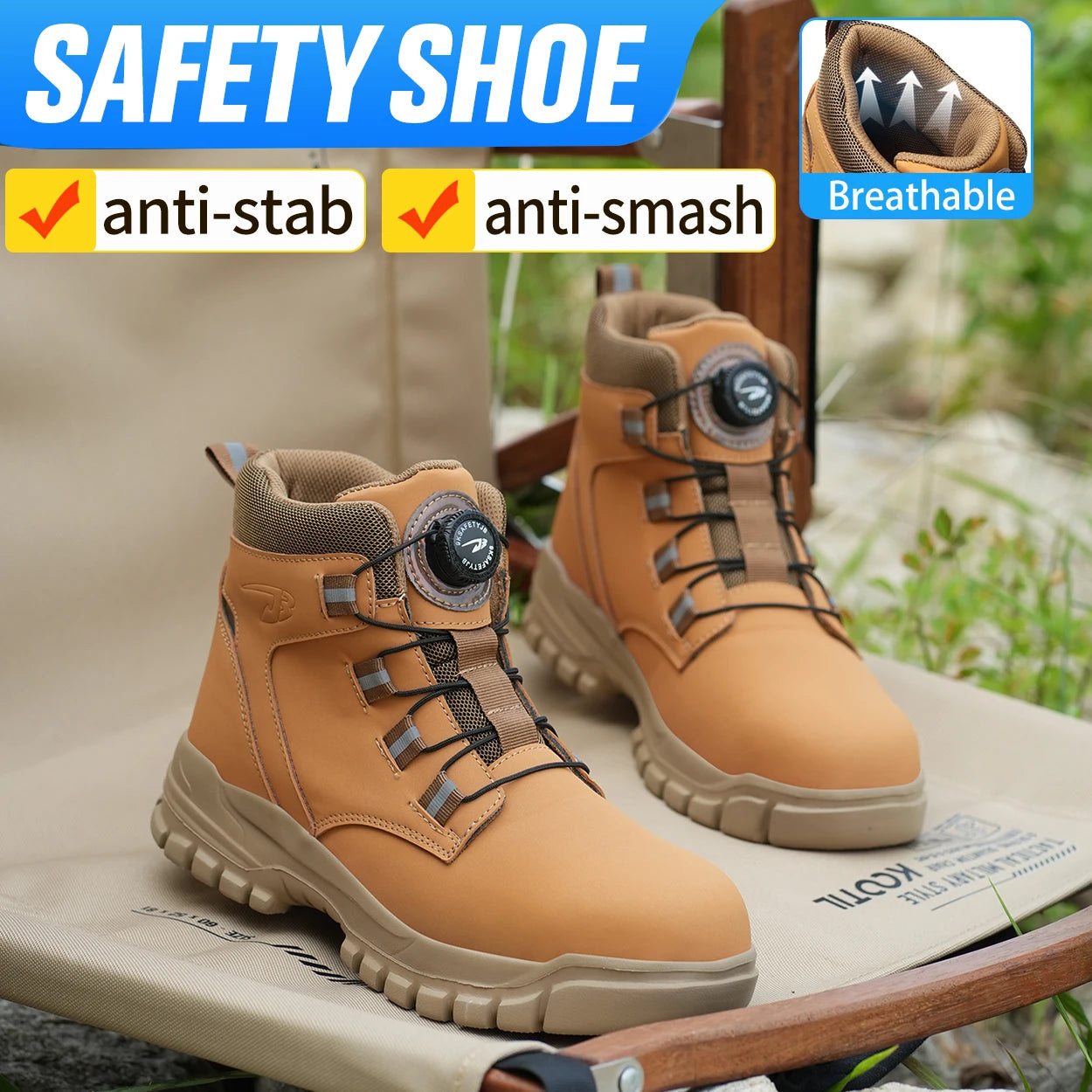 Rugged Safety Boots – Waterproof Steel Toe Protection for Work & Outdoor Riding