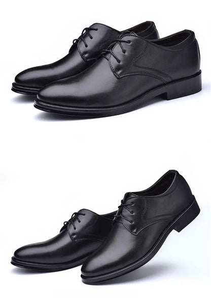 Men Formal Leather Shoes Black Pointed Toe Men Loafers Party Office Business Casual Shoes for Men Oxford Shoes Mens Dress Shoe