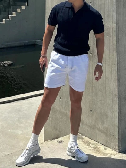 Breezy White Knit Tee – Stylish Hollow Design for Cool Summer Comfort
