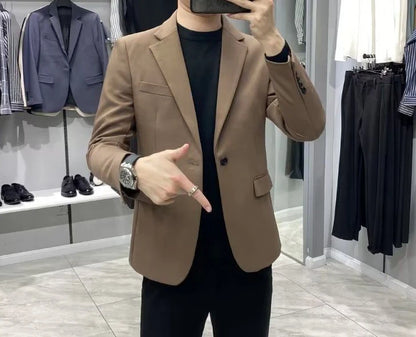 Men’s Business Blazer – Classic Black Suit Jacket in Regular & Plus Sizes