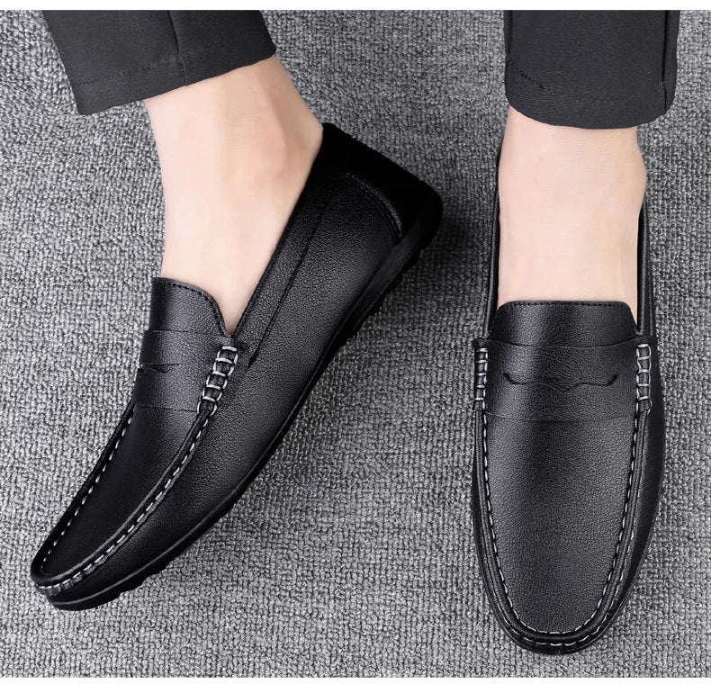 Men’s Shoes – New Casual Driving Style Loafers, Fashion Outdoor Slip-On Lazy Flats